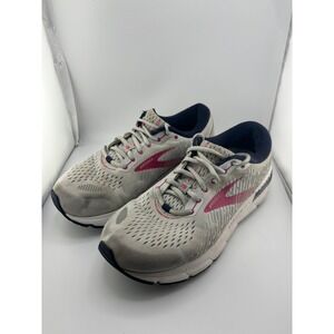 Brooks Addiction GTS 15 Womens Running Shoes Grey Pink Size 10 L-657